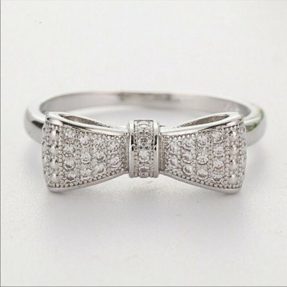 NEW 925 STERLING SILVER DIAMOND Ring - Picture 3 of 4